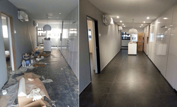 ניקיון לאחר שיפוץ